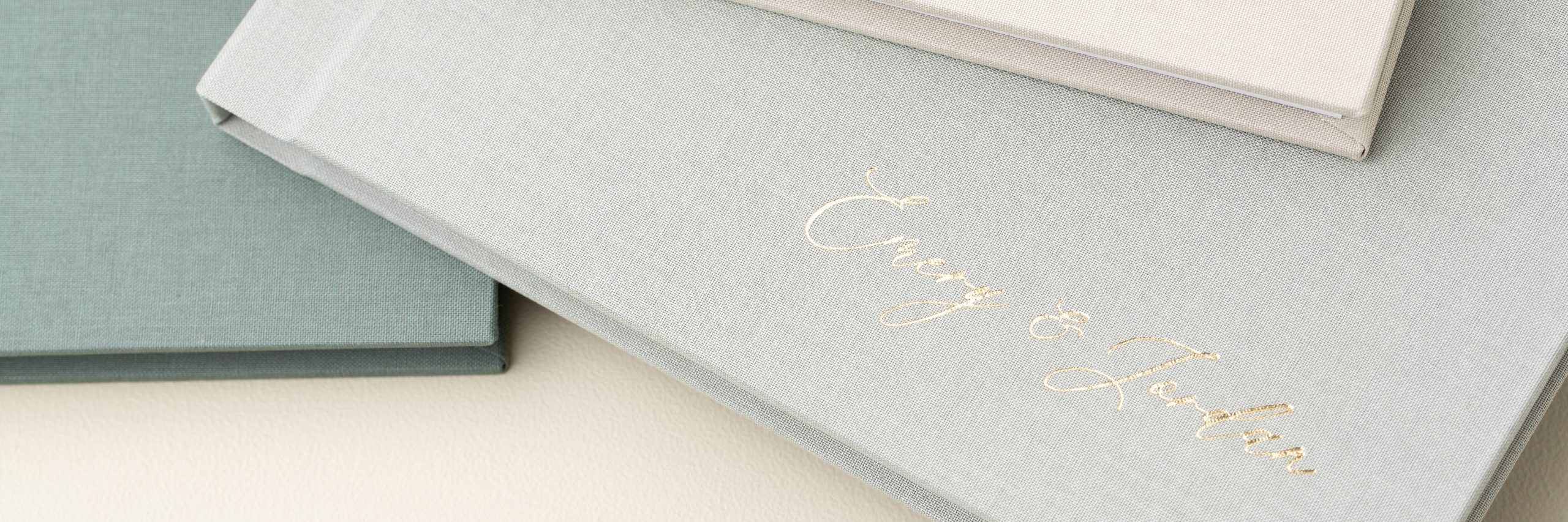 Linen Photo Album With Gold Debossing